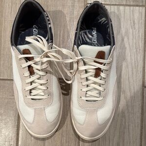Men's White and Brown Casual Shoes